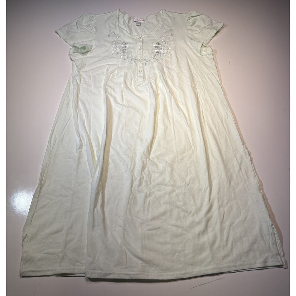 Vintage Miss Elaine Woman’s Nightgown Dress Mint In Color Size Large